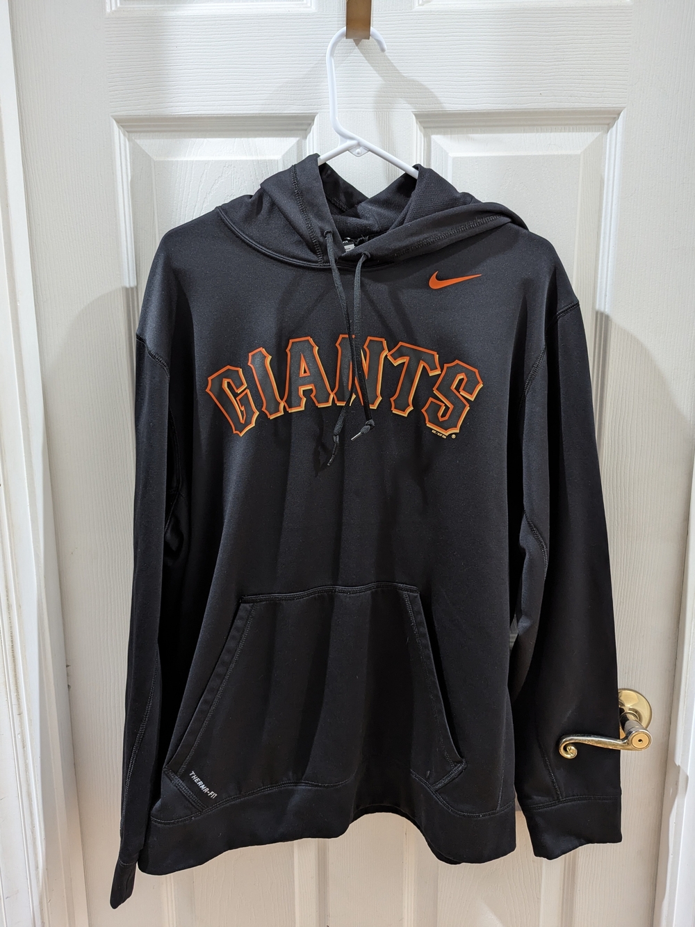 Nike Black & Orange Giants Zip-Up Hoodie San Francisco Giants